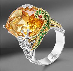 продажа Золотое кольцо с цитрином 17,94 Ct в салоне «Emporium Gold»