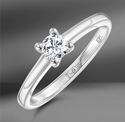 продажа Золотое кольцо с бриллиантом 0.20 Ct (Eu 50) в салоне «Emporium Gold»