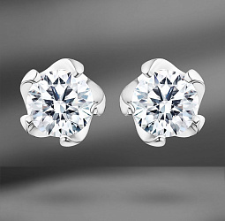 продажа Золотые пусеты Vettore Vortex с бриллиантами 1.10 Ct в салоне «Emporium Gold»