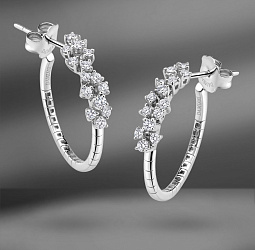 продажа Золотые серьги Damiani Mimosa в салоне «Emporium Gold»