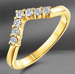 продажа Золотое кольцо с бриллиантами 0.24 Ct Size 17 в салоне «Emporium Gold»