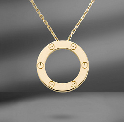 продажа Золотая подвеска Cartier Love в салоне «Emporium Gold»