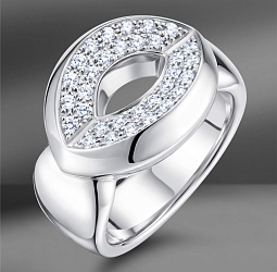 продажа Золотое кольцо с бриллиантами Chopard Les Chaines в салоне «Emporium Gold»