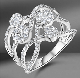 продажа Золотое кольцо с бриллиантами 0.95 Ct (Eu 55) в салоне «Emporium Gold»