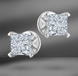 продажа Золотые пусеты Emporium Gold с бриллиантами 2.01 Ct в салоне «Emporium Gold»