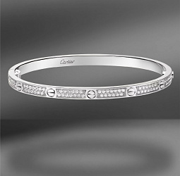 продажа Золотой браслет в стиле Cartier с бриллиантами Size 16 в салоне «Emporium Gold»