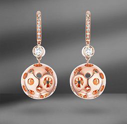 продажа Золотые серьги с бриллиантами Luca Carati в салоне «Emporium Gold»