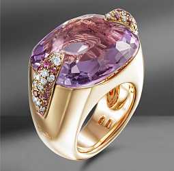 продажа Золотое кольцо с аметистом Pomellato Pin Up в салоне «Emporium Gold»