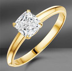 продажа Золотое кольцо с бриллиантом 0.90 Ct GIA в салоне «Emporium Gold»