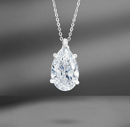 продажа Золотая подвеска с бриллиантом 3.01 Ct в салоне «Emporium Gold»