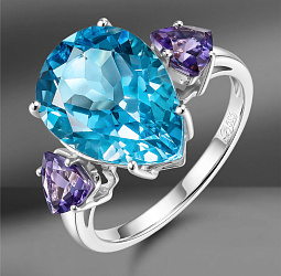 продажа Золотое кольцо Emporium Gold с топазом 5.68 Ct в салоне «Emporium Gold»