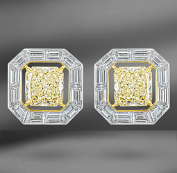 продажа Золотые серьги Fancy c бриллиантами 11.40 Ct в салоне «Emporium Gold»