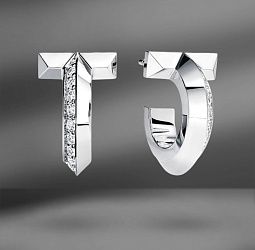 продажа Золотые серьги с бриллиантами Tiffany&Co. T1 в салоне «Emporium Gold»