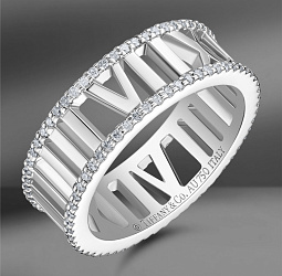 продажа Золотое кольцо с бриллиантами Tiffany & Co. Atlas (Eu 51) в салоне «Emporium Gold»