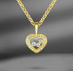 продажа Золотая подвеска Chopard Happy Diamonds 11 мм в салоне «Emporium Gold»