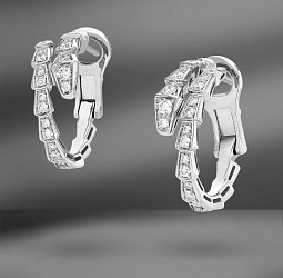 продажа Золотые серьги Bvlgari Serpenti Viper Hoop в салоне «Emporium Gold»