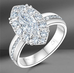 продажа Золотое кольцо Alrosa с бриллиантами 2.01 Ct в салоне «Emporium Gold»