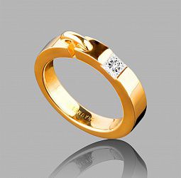 продажа Золотое кольцо Chaumet с бриллиантом 0.28Ct Liens в салоне «Emporium Gold»