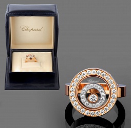 продажа Золотое кольцо с бриллиантами Chopard Happy Diamonds Spirit в салоне «Emporium Gold»