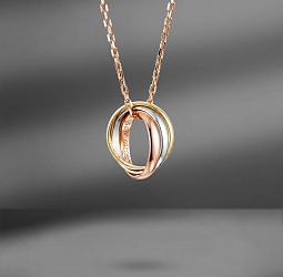 продажа Золотая подвеска Cartier Trinity Vintage в салоне «Emporium Gold»
