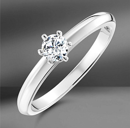 продажа Золотое кольцо с бриллиантом 0.25 Ct (Eu 53) в салоне «Emporium Gold»