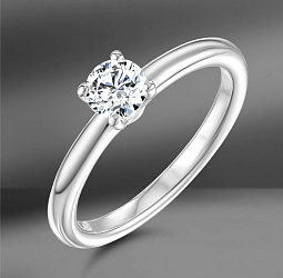 продажа Золотое кольцо с бриллиантом Mercury Classic в салоне «Emporium Gold»