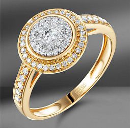 продажа Золотое кольцо с бриллиантами 0.46 Ct в салоне «Emporium Gold»