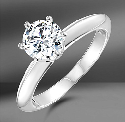 продажа Золотое кольцо с бриллиантом 0.77 Ct в салоне «Emporium Gold»