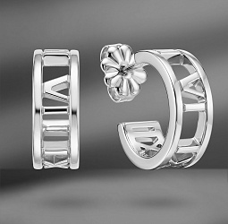 продажа Серьги из серебра Tiffany & Co. Atlas в салоне «Emporium Gold»