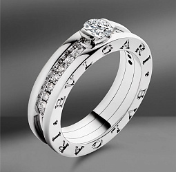 продажа Золотое кольцо Bvlgari B.Zero1 с бриллиантами (Eu 52) в салоне «Emporium Gold»