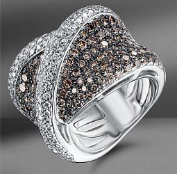 продажа Золотое кольцо с бриллиантами 2.84 Ct в салоне «Emporium Gold»