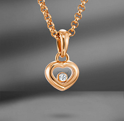 продажа Подвеска из розового золота Chopard Happy Diamonds Icons в салоне «Emporium Gold»