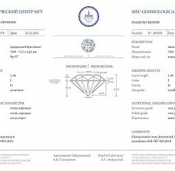 Продажа Природный бриллиант 1.36 Ct, J / I1, "Круг" 