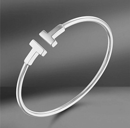 продажа Браслет из белого золота Tiffany & Co. T в салоне «Emporium Gold»