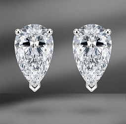 продажа Золотые пусеты с бриллиантами 2.05 Ct в салоне «Emporium Gold»