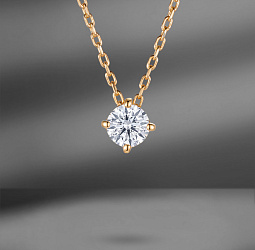 продажа Золотое колье с бриллиантом 0.30 Ct в салоне «Emporium Gold»