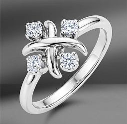 продажа Кольцо из платины Tiffany & Co. Schlumberger Lynn в салоне «Emporium Gold»