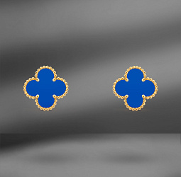 продажа Золотые серьги с агатом Van Cleef & Arpels в салоне «Emporium Gold»