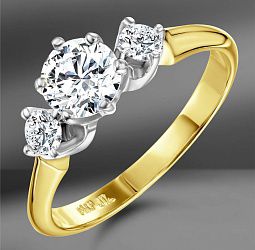 продажа Золотое кольцо с бриллиантами 0.93 Ct в салоне «Emporium Gold»