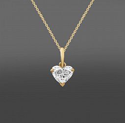продажа Золотая подвеска Heart с бриллиантом 0.88Ct в салоне «Emporium Gold»