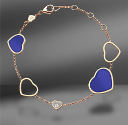 продажа Золотой браслет с лазуритом Chopard Happy Hearts в салоне «Emporium Gold»
