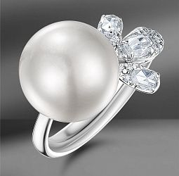 продажа Золотое кольцо с жемчугом Utopia Pavone в салоне «Emporium Gold»