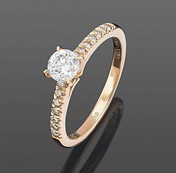 продажа Золотое кольцо с бриллиантами 0.62Ct в салоне «Emporium Gold»