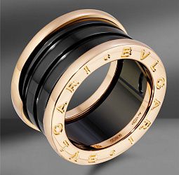 продажа Золотое кольцо Bvlgari B.Zero1 с керамикой в салоне «Emporium Gold»