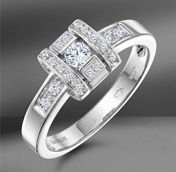 продажа Золотое кольцо с бриллиантами Damiani (Eu 55) в салоне «Emporium Gold»