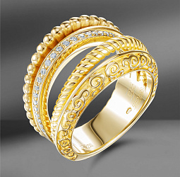 продажа Золотое кольцо Carrera Y Carrera Melodia в салоне «Emporium Gold»