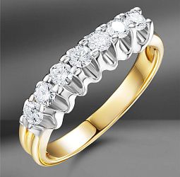 продажа Золотое кольцо с бриллиантами 0.44 Ct в салоне «Emporium Gold»