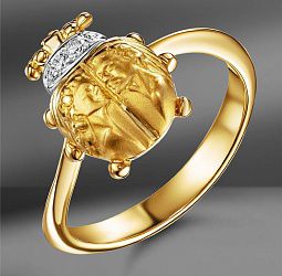 продажа Золотое кольцо Carrera Y Carrera Scarab в салоне «Emporium Gold»