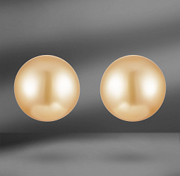 продажа Золотые серьги с жемчугом южных морей в салоне «Emporium Gold»