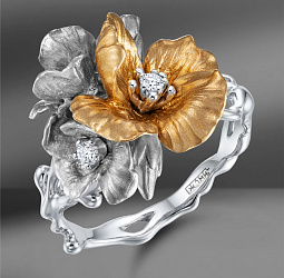 продажа Золотое кольцо с бриллиантами 0.08 Ct в салоне «Emporium Gold»